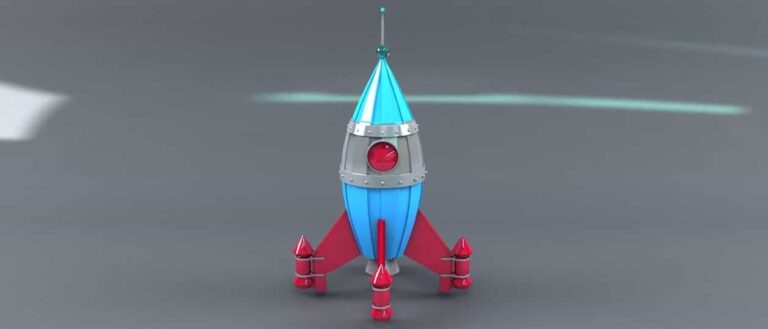 space rocket cartoon